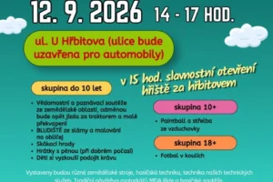 Plakát na kterém je program podzimního dne v Nehvizdech
